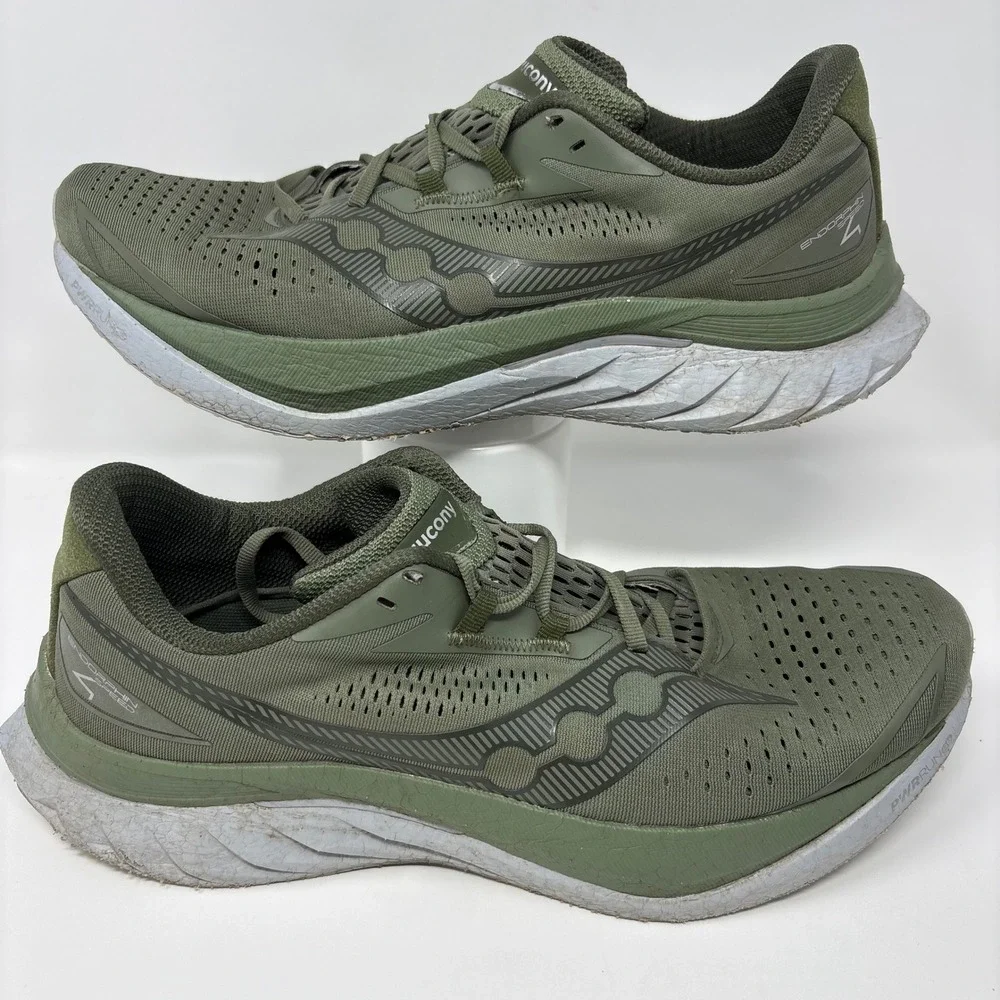 Saucony Endorphin Speed 4 Mens Size 13 Olive Green Running Shoes (S20940-36)